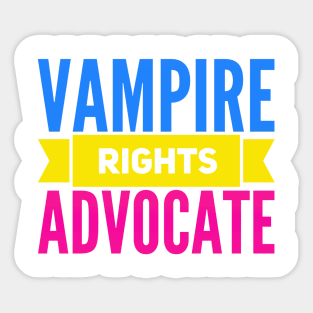 VAMPIRE RIGHTS ADVOCATE Sticker